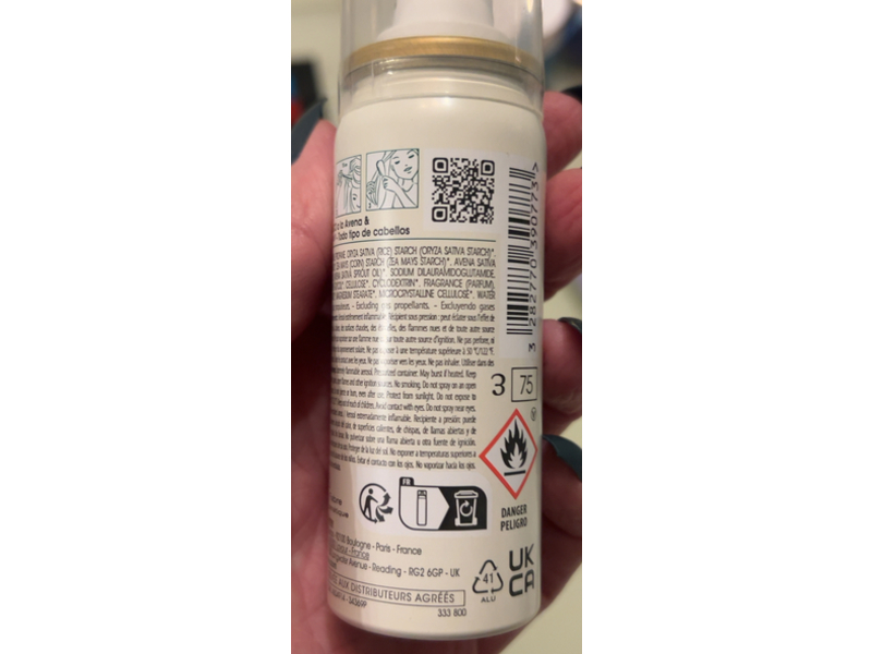 Klorane Dry Shampoo, Oat, 1.0 oz/50 mL