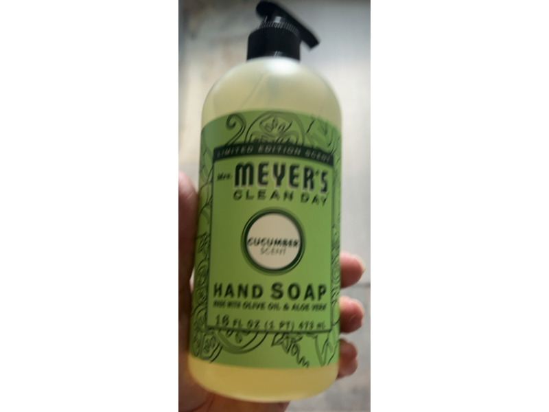 Meyer's Clean Day Hand Soap, Cucumber, 16 fl oz/473 mL