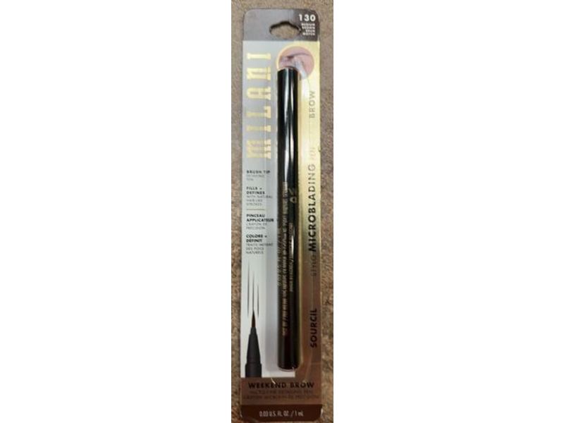Milani Weekend Brow Eyebrow Tint, 130 Medium Brown, 0.03 fl oz