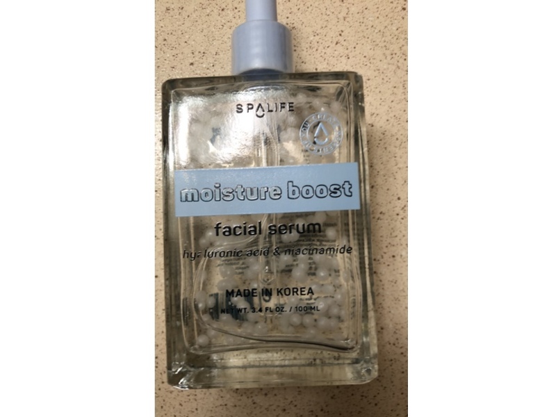 SpaLife Moisture Boost Facial Serum, 3.4 fl oz/100 mL