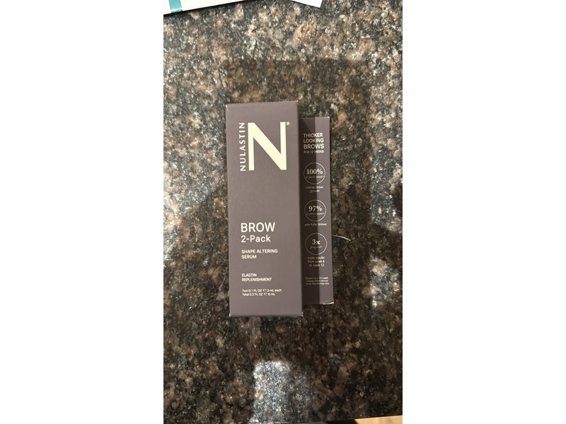 Nulastin Brow Shape Altering Serum, 0.1 oz/3 mL, Pack Of 2