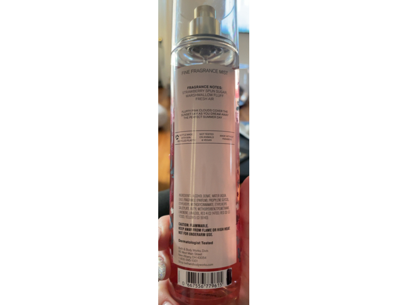 Bath & Body Works Body Mist, Pink Berry Clouds, 8 fl oz/236 mL