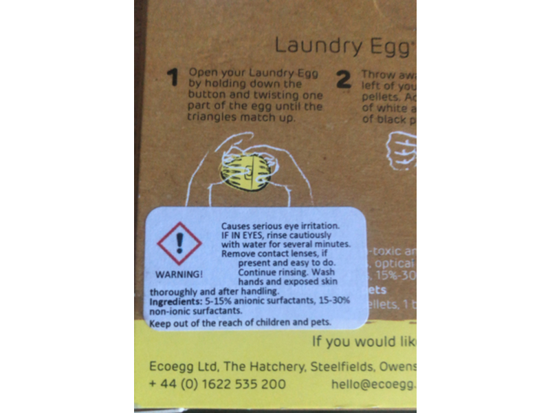 Ecoegg, Laundry Egg Refill Pellets, 50 Washes