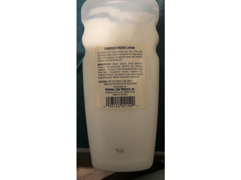 Personal Care Daily Moisturizer, Powder Fresh, 20 fl oz/600 mL