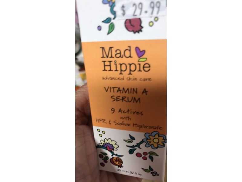 Mad Hippie Advanced Skin Care Vitamin A Serum, 1.02 fl oz/30 mL