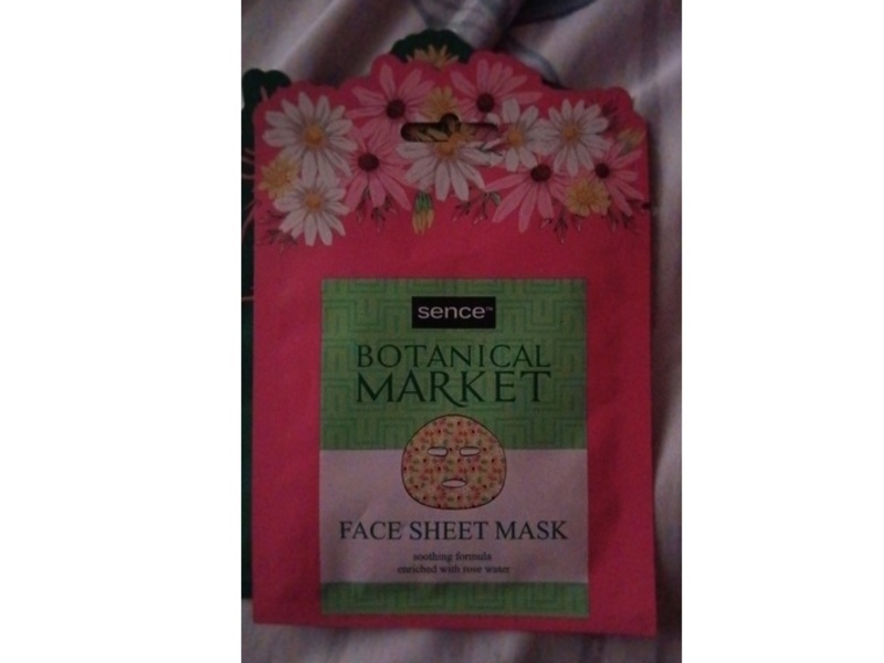 Sence Botanical Market Face Sheet Mask, Rose Water, 20 mL