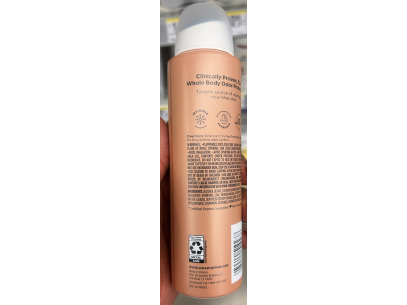 Shea Moisture Nourish Body Spray, Raw Shea Butter & Hyaluronic Acid, 4 oz