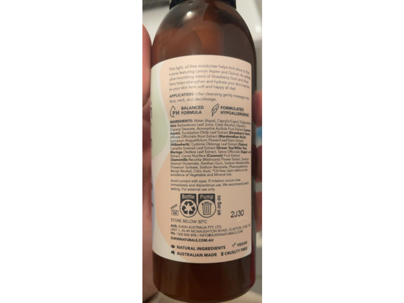 Sukin Teen Skin Mighty Moisturizer, 4.23 fl oz/125 mL