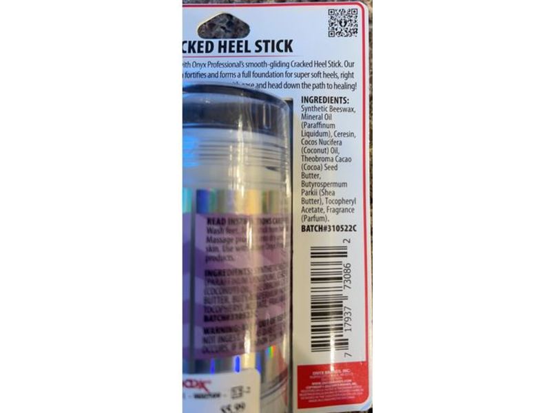 Onyx Professional Cracked Heel Stick, Lavender Scent, 2.46 oz/70 g