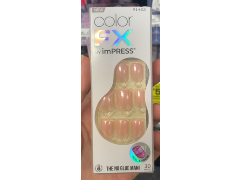 Color FX By Impress The No Glue Mani Kit, The Weekends, 30 Count
