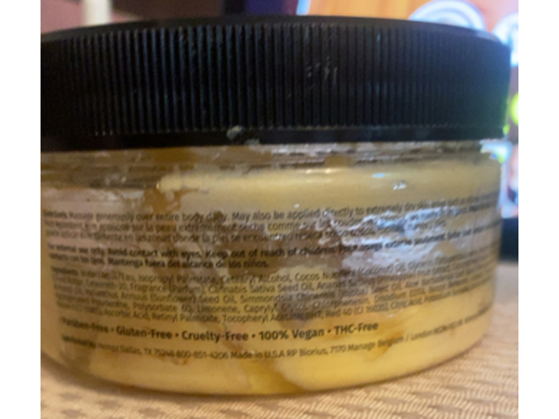 Hempz Herbal Body Butter, Sweet Pineapple & Honey Melon, 8 oz/227 g