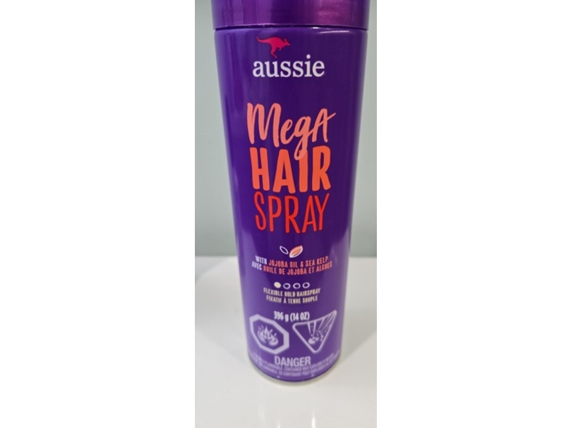 Aussie Mega Hair Spray, Jojoba Oil & Sea Kelp, 14 oz/396 g