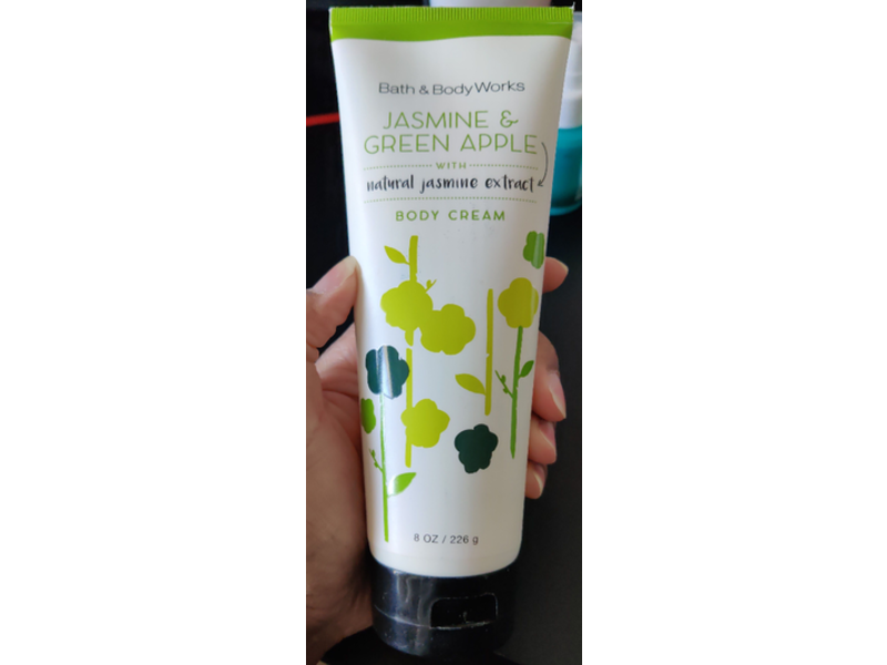 Bath & Body Works Body Cream, Jasmine & Green Apple, 8 Oz/226 mL