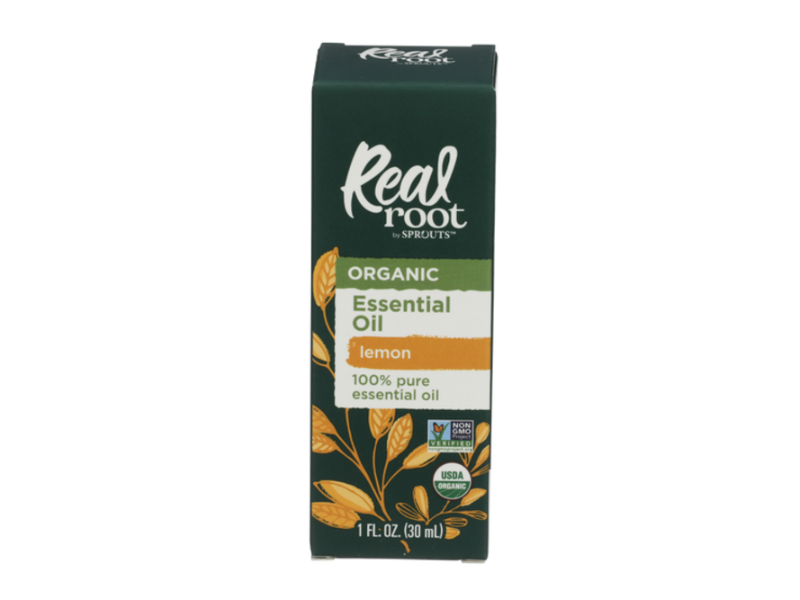 Real Root By Sprouts Organic Essential Oil, Lemon, 1 fl oz/30 mL