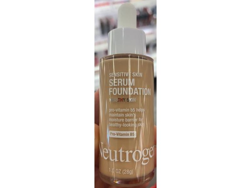 Neutrogena Serum Foundation, Sensitive Skin, Light/Medium 02, 1 oz/28 g