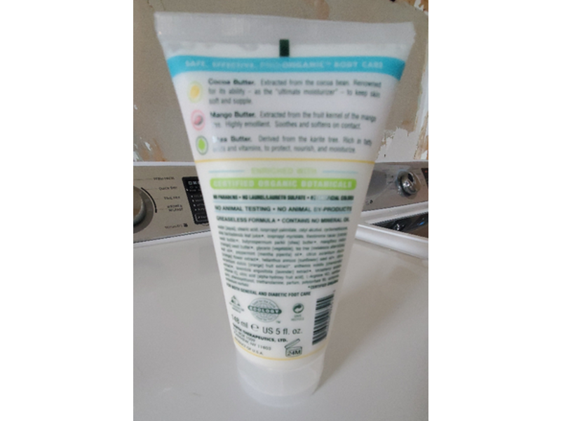 Earth Therapeutics Triple Butter Foot Balm, 5 fl oz/148 mL