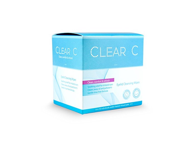 Clear C Eyelid Cleansing Wipes Clean, Comfort & Refresh, 30 Count