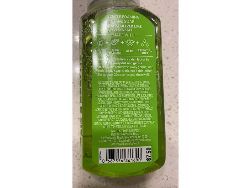 Bath & Body Works Island Margarita Gentle Foaming Hand Soap, 8.75 fl oz