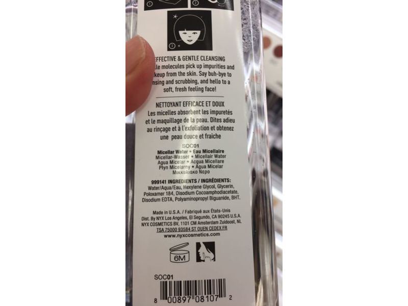 NYX Stripped Off Micellar Water, 13.5 fl oz/400 mL