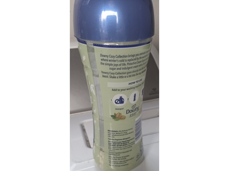 Downy Cozy Collection Laundry Scent Booster, Pistachio Cream Scent, 7.8 oz/221 g