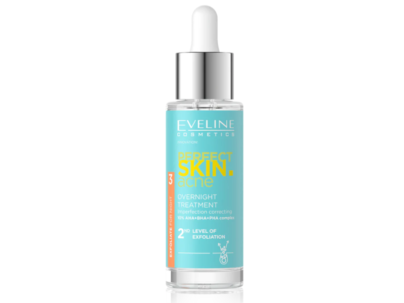 Eveline Cosmetics Perfect Skin Acne Overnight Treatment, 1.06 fl oz/30 mL