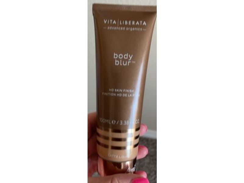 Vita Liberata Body Blur Instant Hd Skin Finish, Latte Light Bronzer, 3.38 fl oz/100 mL
