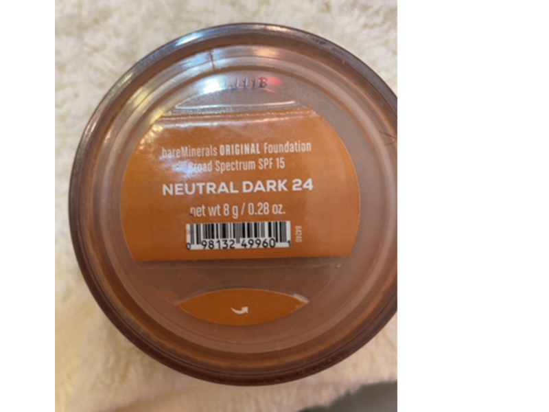 bareMinerals Original Loose Powder Foundation, SPF 15 Neutral Dark 24, 0.28 oz/8 g