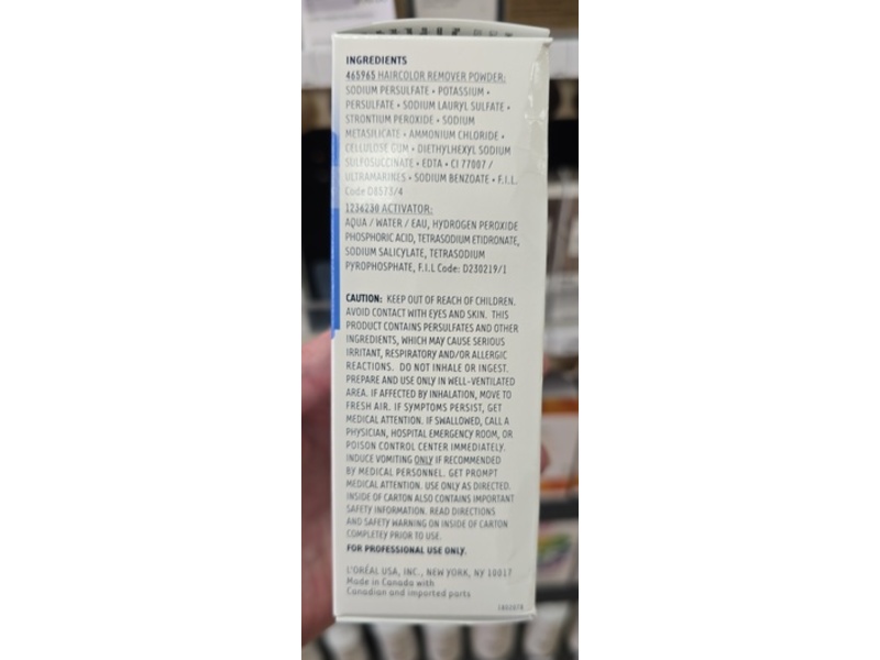 L'Oreal Technique ColorZap Hair Color Remover, 1 Application