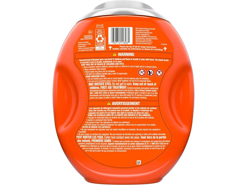 Tide Power Laundry Detergent Pods, April Fresh, 69 oz/1.98 kg, 45 Pacs