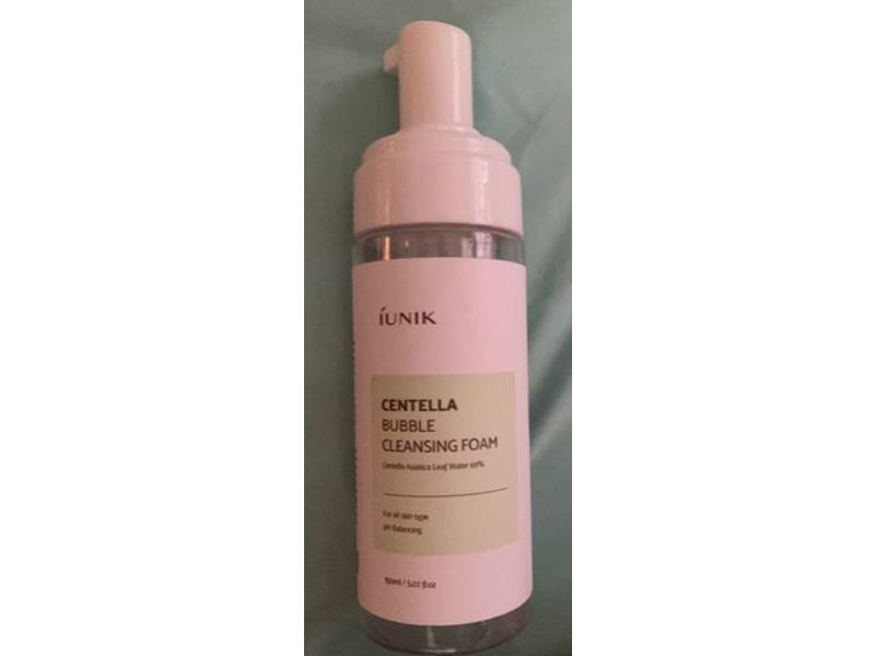 Iunik Centella Bubble Facial Cleansing Foaming, pH Balancing, 5.07 fl oz/150 mL