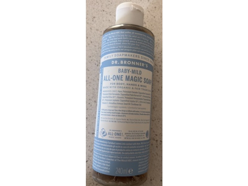 Dr. Bronner's All-One Magic Soap, Baby Mild, 240 mL