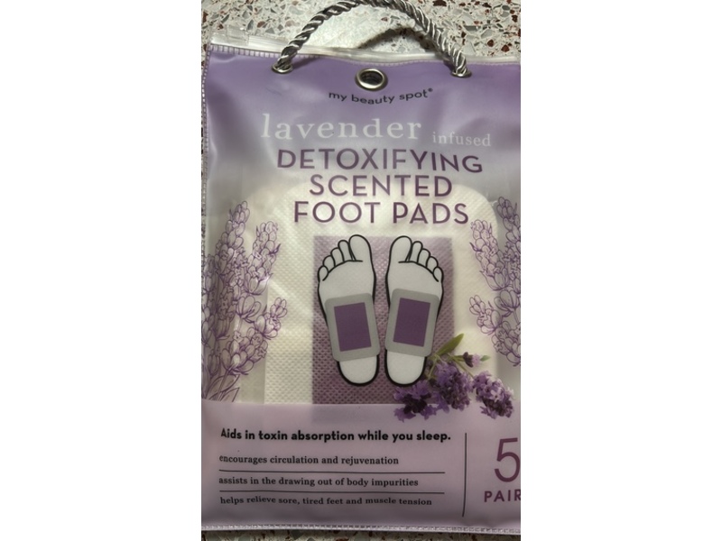 My Beauty Spot Detoxifying Scented Foot Pads, Lavender, 5 Pair, 10 Count