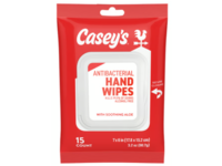 Casey's Antibacterial Hand Wipes, Soothing Aloe, 15 Count, 3.2 oz/90.7 g - thumbnail 1