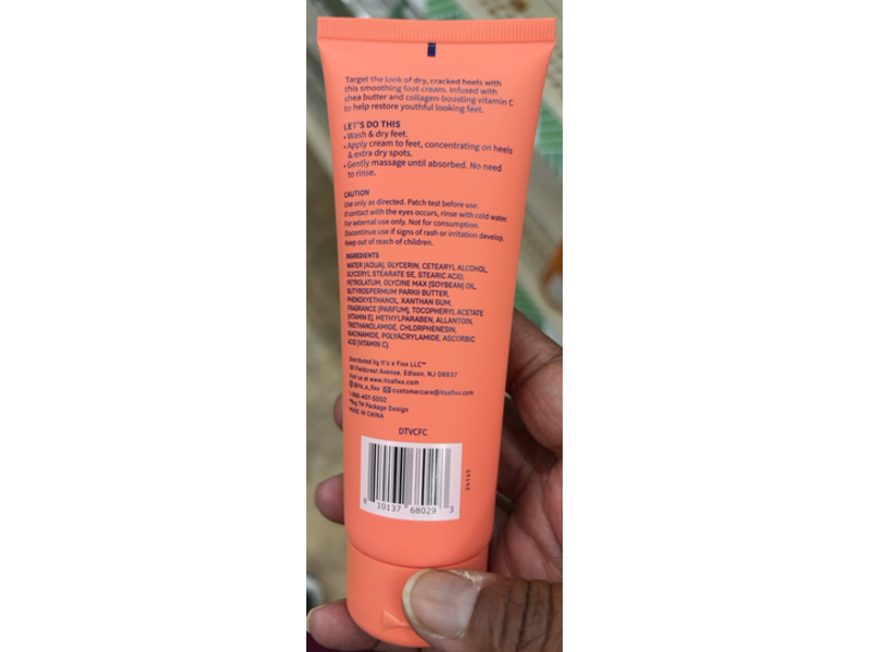 Spa.Scentials Repair Smoothing Foot Cream, Vitamin C & Shea Butter, 4 oz/113 g