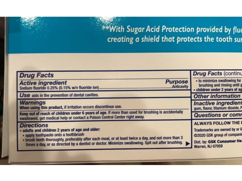 Aquafresh Cavity Protection Fluoride Toothpaste, Cool Mint, Pack Of 3