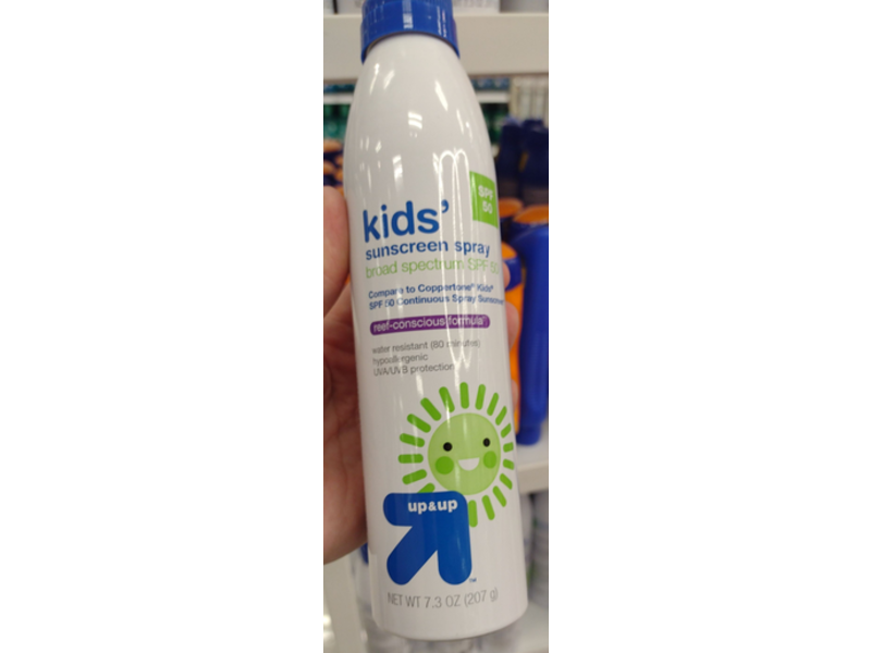 up&up Kids Sunscreen Spray, SPF 50, 7.3 oz/207 g
