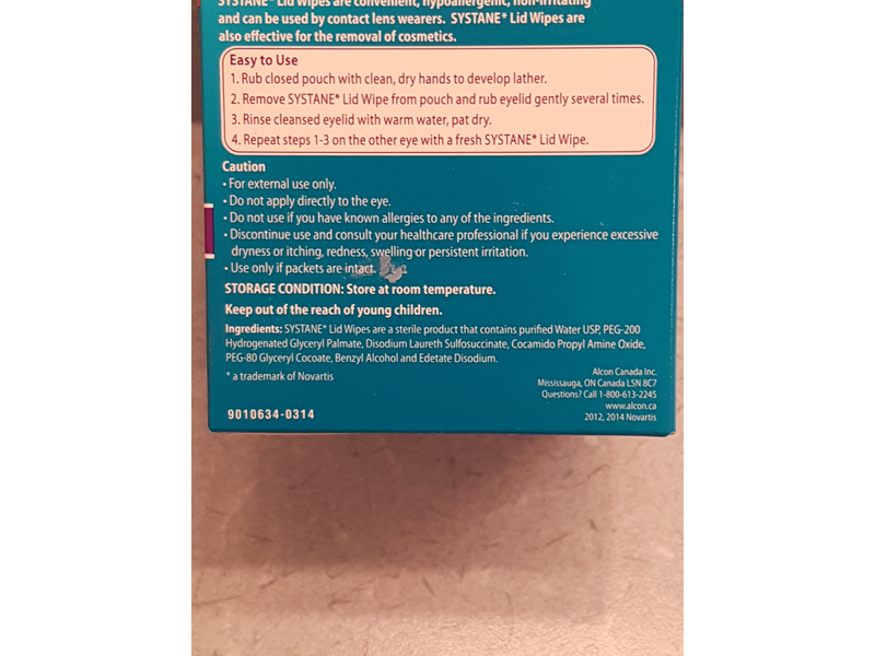 Systane Eyelid Cleansing Wipes, 32 Count