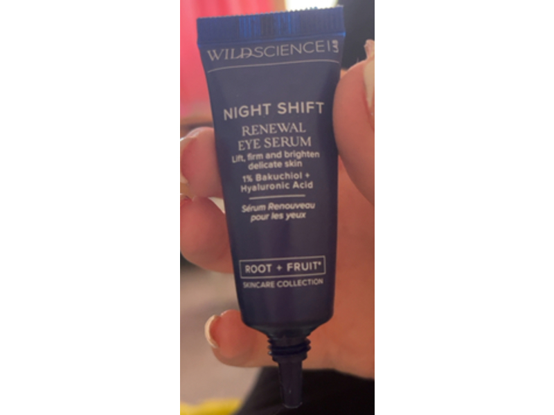 Wild Science Lab Night Shift Renewal Eye Serum, Bakuchiol + Hyaluronic Acid, 0.2 fl oz/7 mL