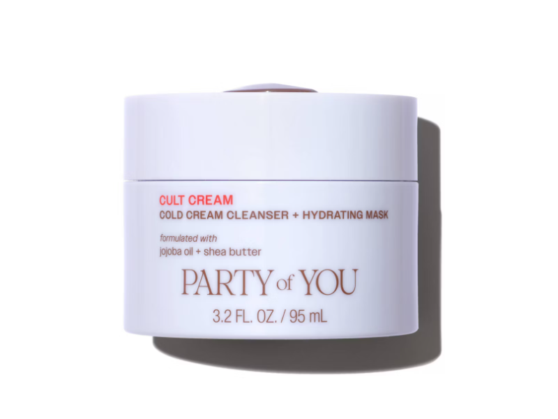 Party Of You Cult Cream Cold Cream Cleanser + Hydrating Mask, Jojoba Oil + Shea Butter, 3.2 fl oz/95 mL