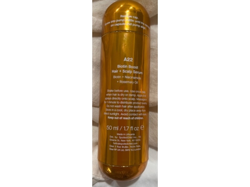 Spoiled Child A22 Biotin Boost Hair + Scalp Serum, 1.7 fl oz/50 mL