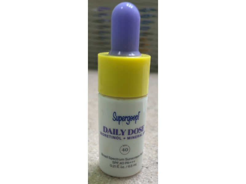 Supergoop! Daily Dose Sunscreen Fluid, SPF 40 PA+++, 0.21 fl oz/6.5 mL