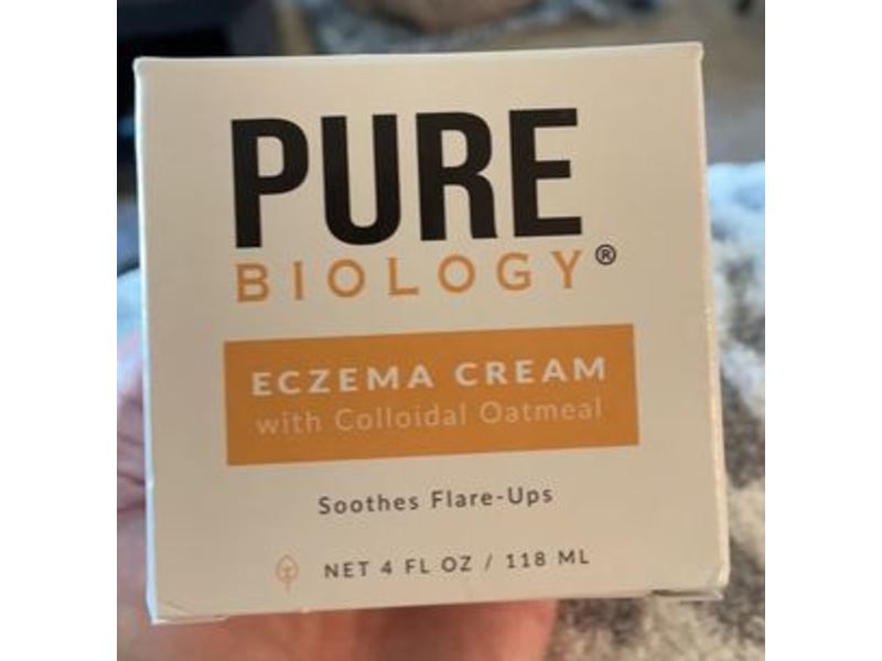 Pure Biology Eczema Cream With Colloidal Oatmeal, 4 fl oz/118 mL