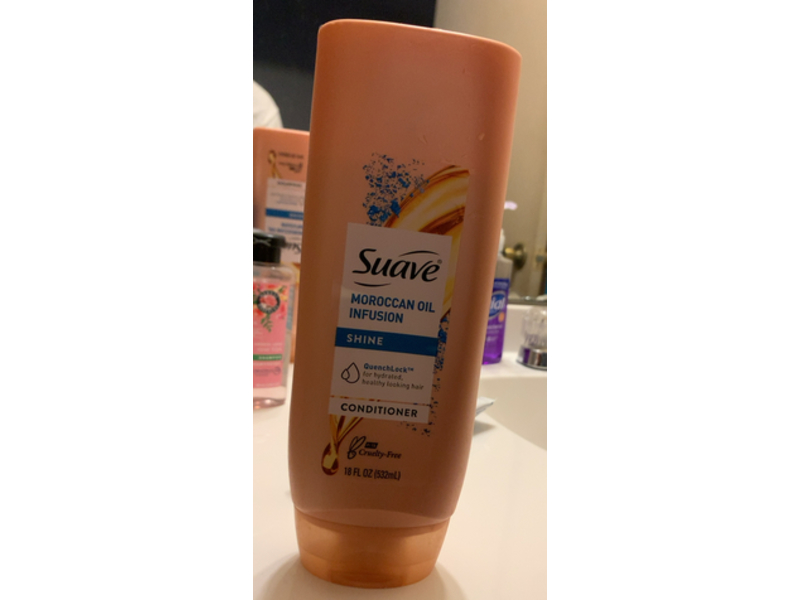 Suave Professionals Shine Conditioner, Moroccan Oil Infusion, 18 fl oz/532 mL