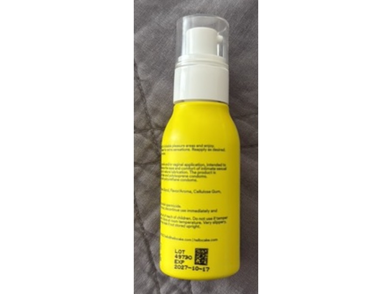 Hello Cake Flavored Lube, Vanilla Chai Flavored, 1.7 fl oz/50 mL
