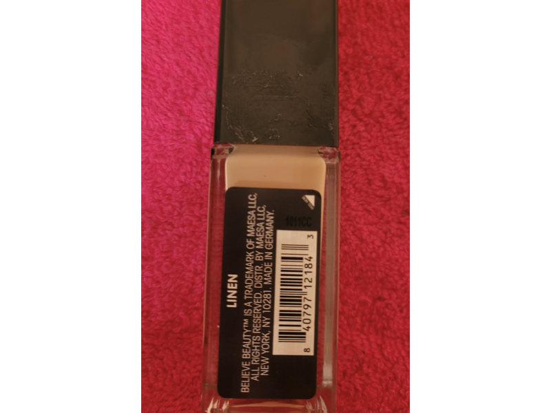 Believe Beauty Skin Finish Foundation, Linen, 1 fl oz/30 mL