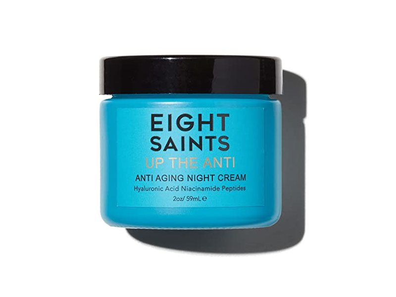 Eight Saints Up The Anti Aging Night Cream, Hyaluronic Acid, Niacinamide, Peptides, 2 oz/59 mL
