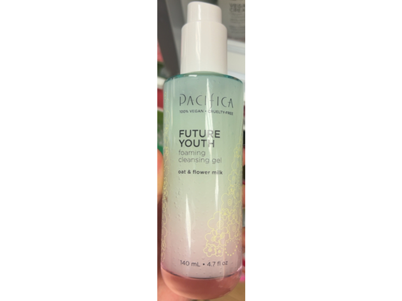 Pacifica Beauty Future Youth Foaming Cleansing Gel, Oat & Flower Milk, 4.7 fl oz/140 mL