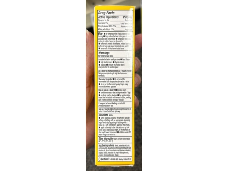 CVS Health Maximum Strength Hemorrhoidal Relief Cream, 1 oz/28 g