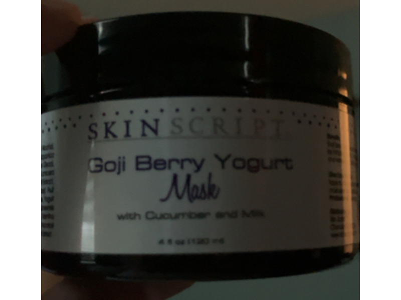 Skin Script Mask, Gojinberry Yogurt Cucumber & Milk, 4 fl oz/120 mL