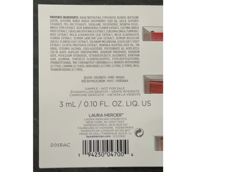 Laura Mercier Tinted Moisturizer Blush, Provence, 0.10 fl oz/3 mL